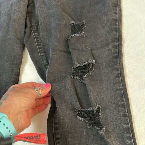 Old Navy Black Jeans Jeggings Women’s Size 16 Black Stretch Skinny Mid Rise - Picture 8 of 12